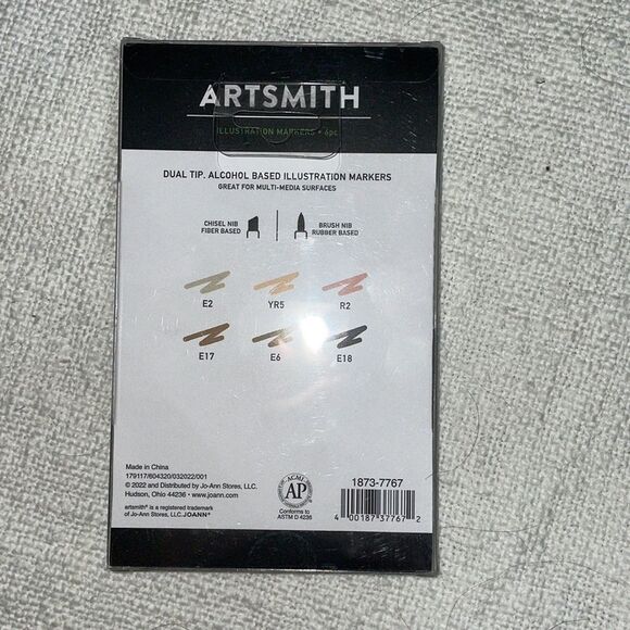 ARTSMITH Dual Tip Illustration Markers 6 pc - Portrait - Picture 6 of 7